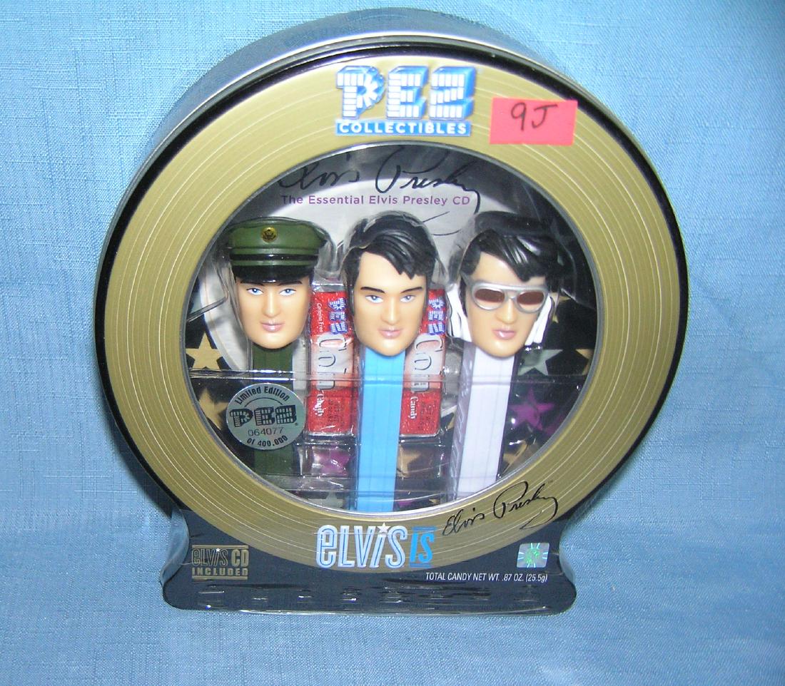 PEZ figural Elvis Presley collector's set: PEZ figural Elvis Presley collector's set mint and sealed in original tin case est. value $40.00-$50.00