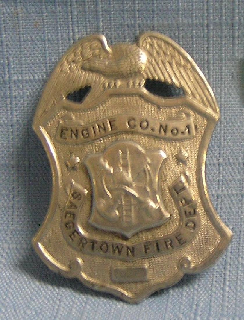 Ant. Saegertown fire dept engine co. #1 badge: Antique Saegertown fire dept engine company #1 badge $175.00-$200.00