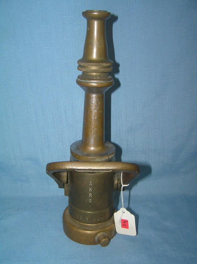 Antique Brass Fire Hose Nozzles Value Antique Poster