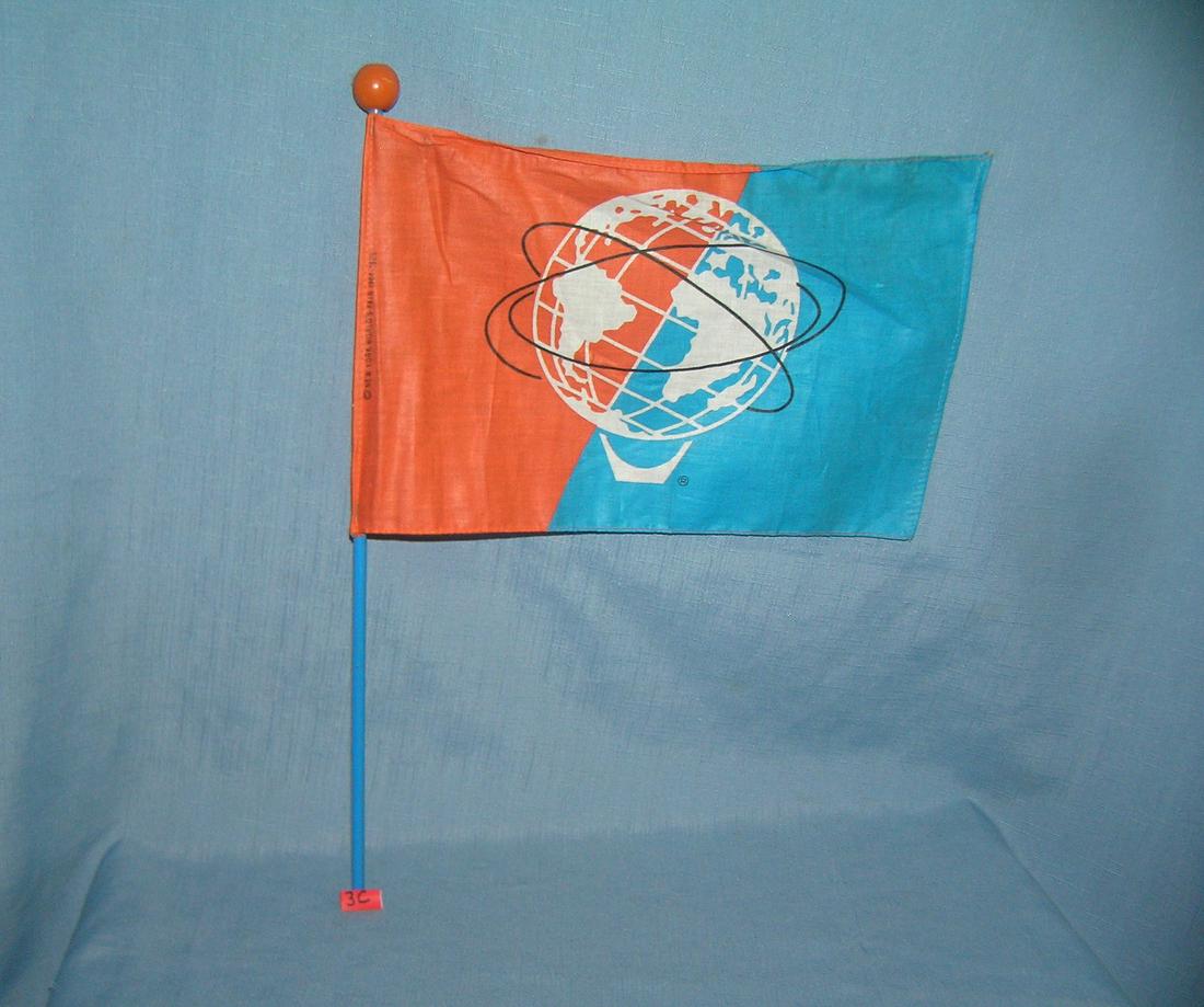 1964-1965 NY World's Fair souvenir double sided flag: Original 1964-1965 NY World's Fair souvenir double sided flag est. value $40.00-$50.00