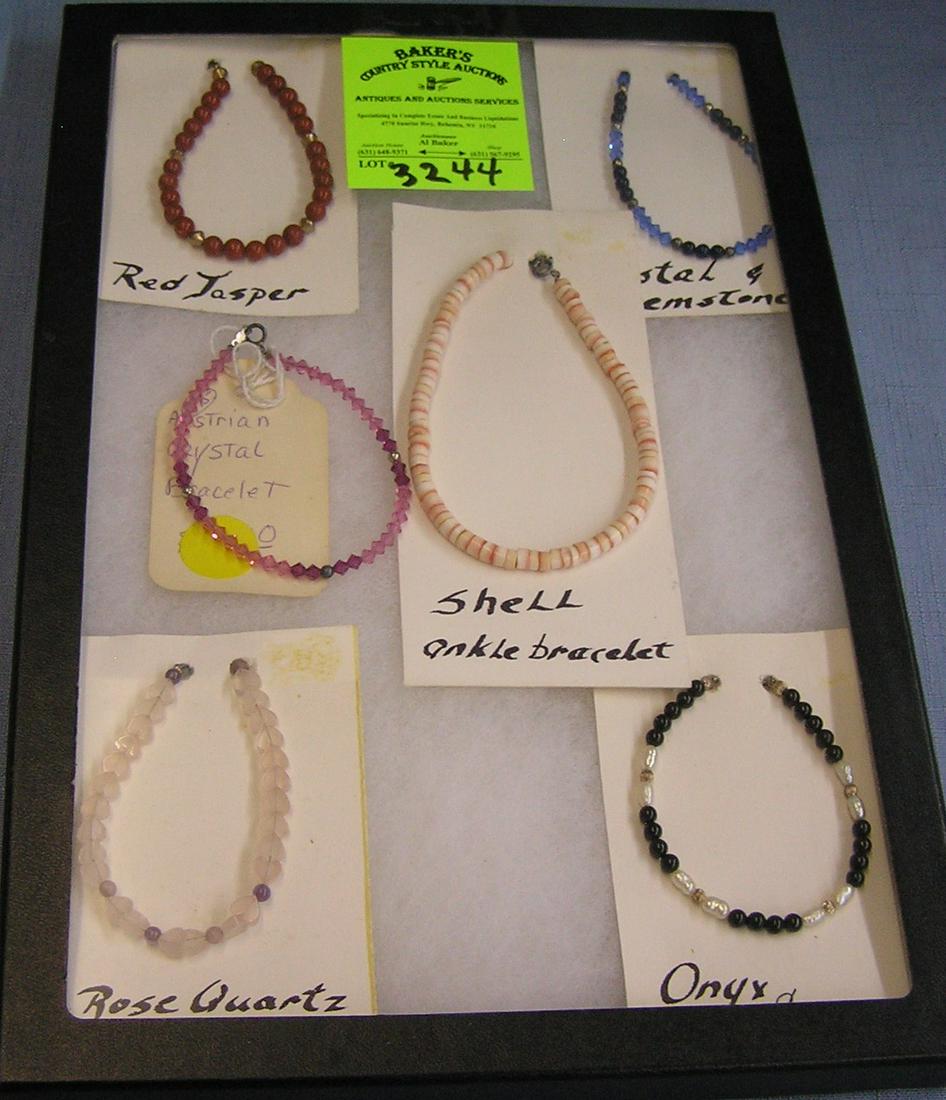 Collection of vintage quality beaded bracelets: Collection of vintage quality beaded bracelets some with gold filled clasps est. value $75.00-$100.00
