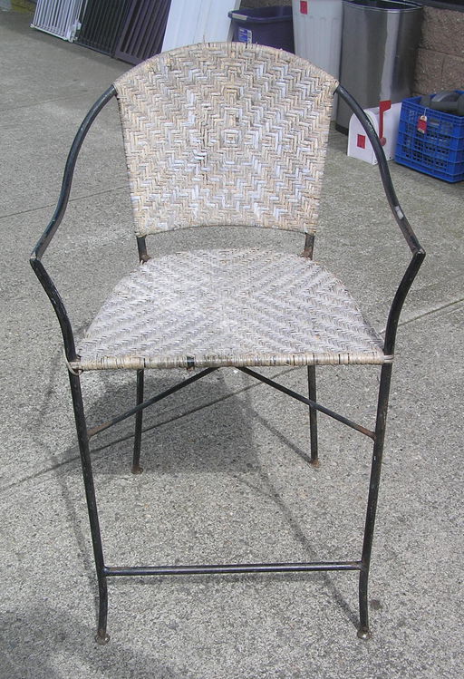 Wrought Iron And Wicker Chair Aug 24 2019 Baker S Wrought Iron And Wicker Chair Aug 24 2019 Baker S