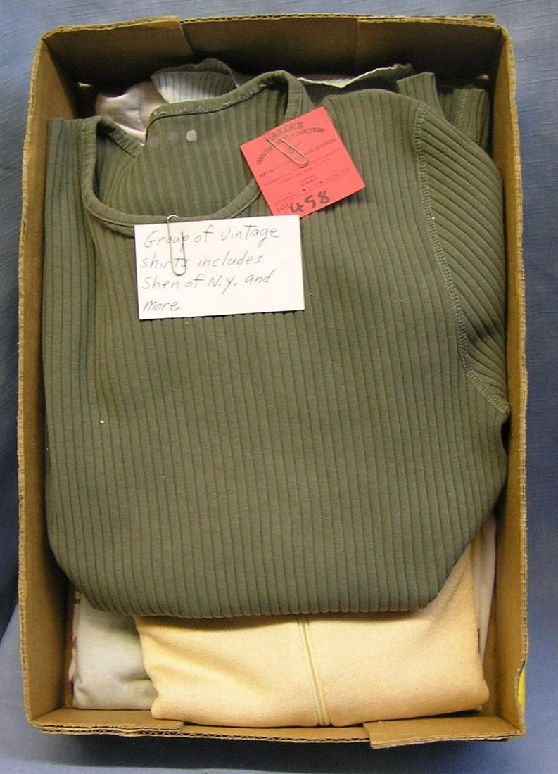 Shirts and sweaters includes Shen of NY and more: Group of vintage shirts and sweaters includes Shen of NY and more est. value $50.00-$60.00