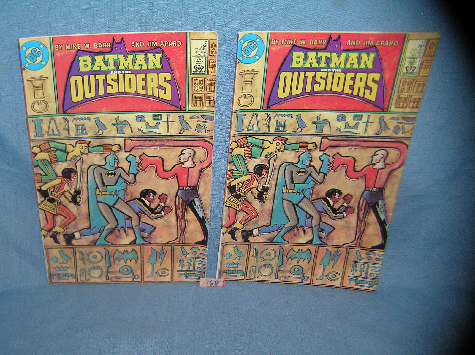Pair of vintage Batman comic books: Pair of vintage Batman comic books, mint old dealer store stock, never distributed est. value $25.00-$30.00