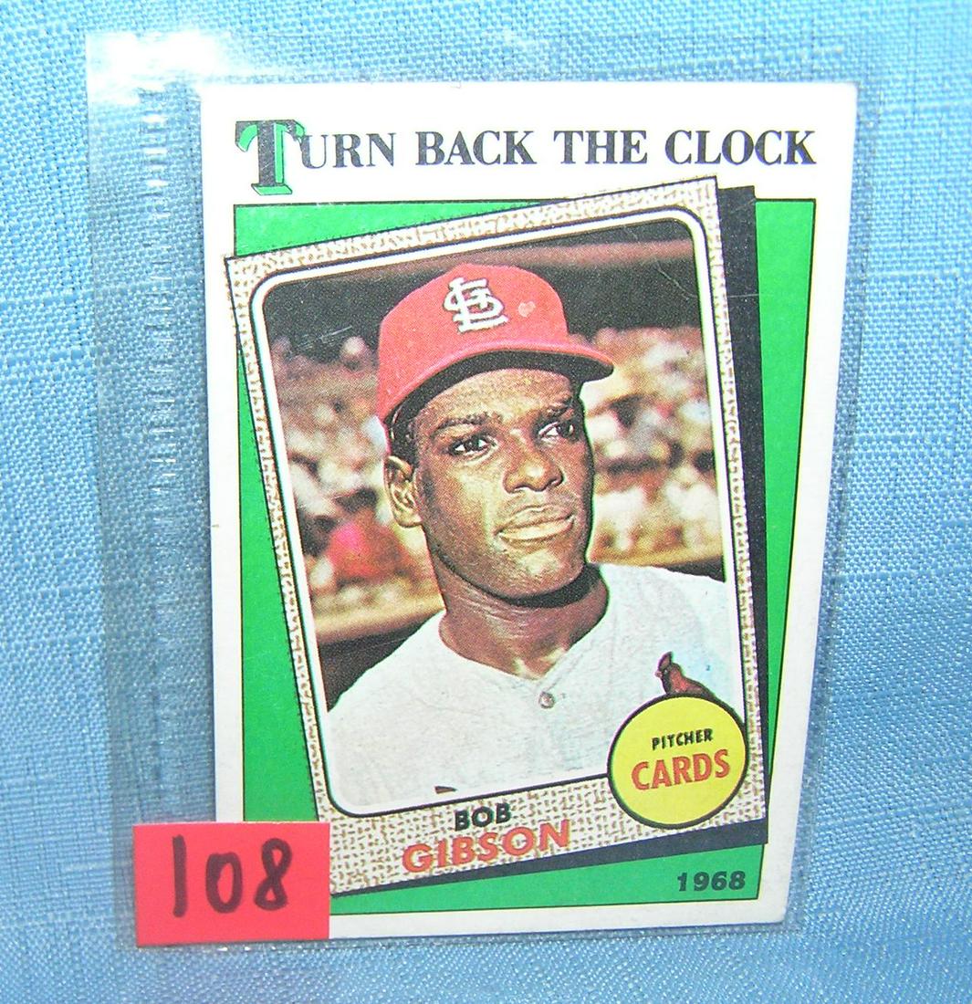Vintage Bob Gibson all star baseball card: Vintage Bob Gibson all star baseball card est. value $25.00-$30.00