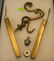 Group of antique brass collectibles