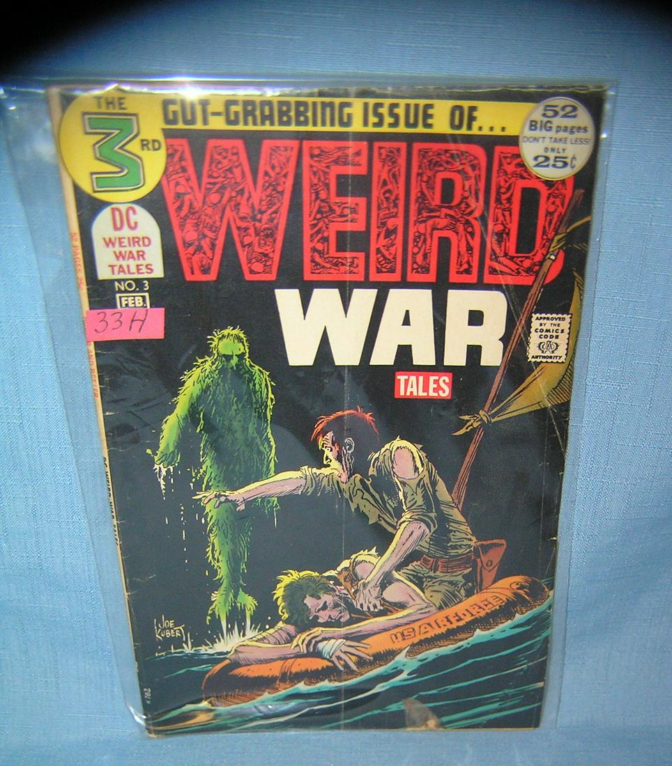 Early Weird War Tales comic book: Early Weird War Tales comic book with Joe Kubert cover art est. value $25.00-$30.00