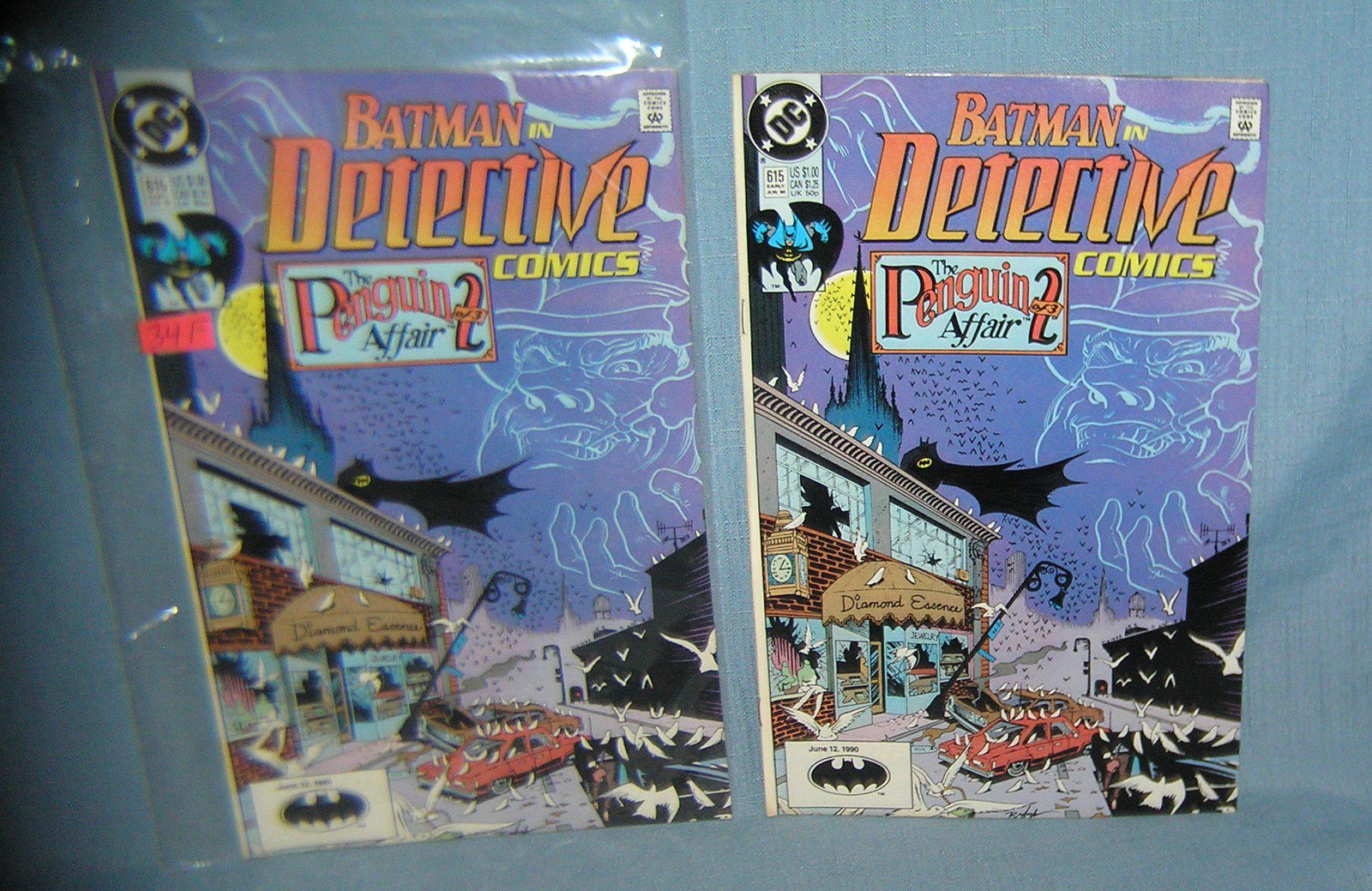 Pair of vintage Batman comic books: Pair of vintage Batman comic books mint old dealer store stock never distributed est. value $30.00-$35.00