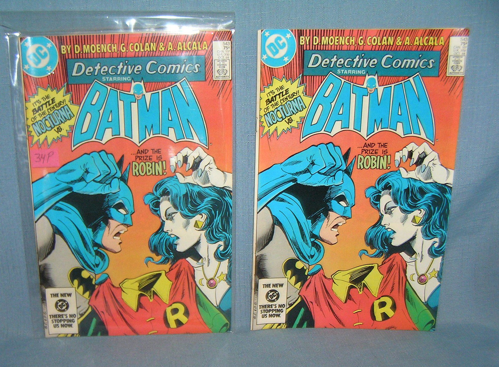 Pair of vintage Batman comic books: Pair of vintage Batman comic books mint old dealer store stock never distributed est. value $30.00-$35.00