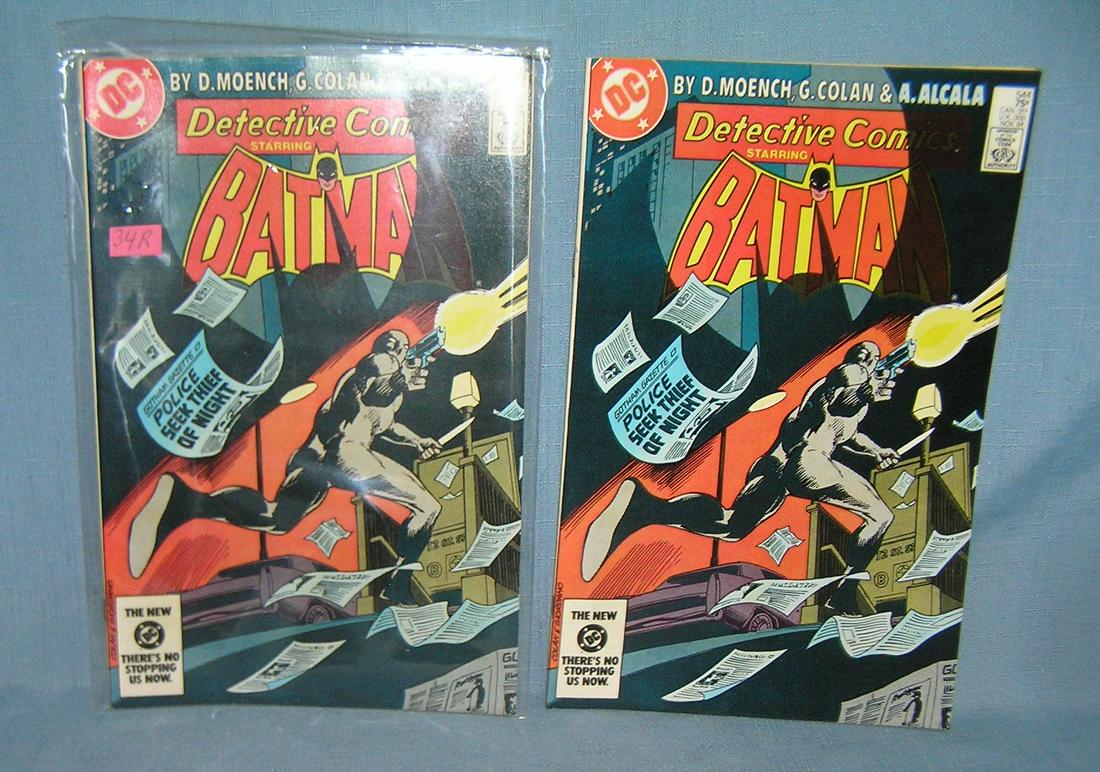 Pair of vintage Batman comic books: Pair of vintage Batman comic books mint old dealer store stock never distributed est. value $30.00-$35.00