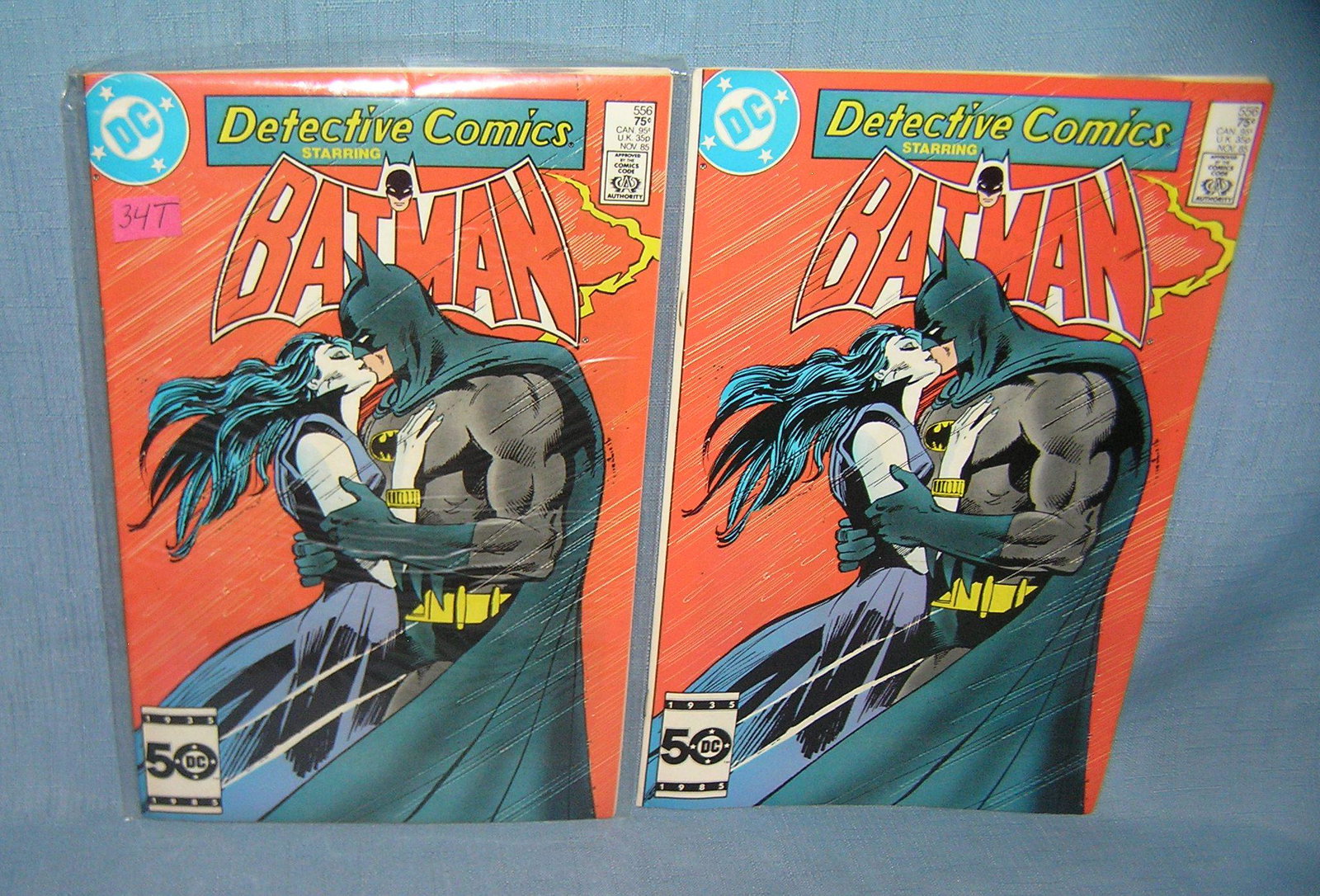 Pair of vintage Batman comic books: Pair of vintage Batman comic books mint old dealer store stock never distributed est. value $30.00-$35.00