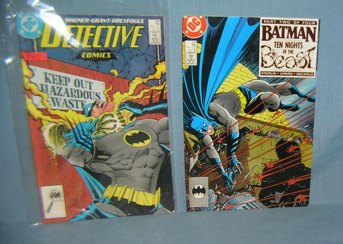 Pair of vintage Batman comic books: Pair of vintage Batman comic books mint old dealer store stock never distributed est. value $30.00-$35.00