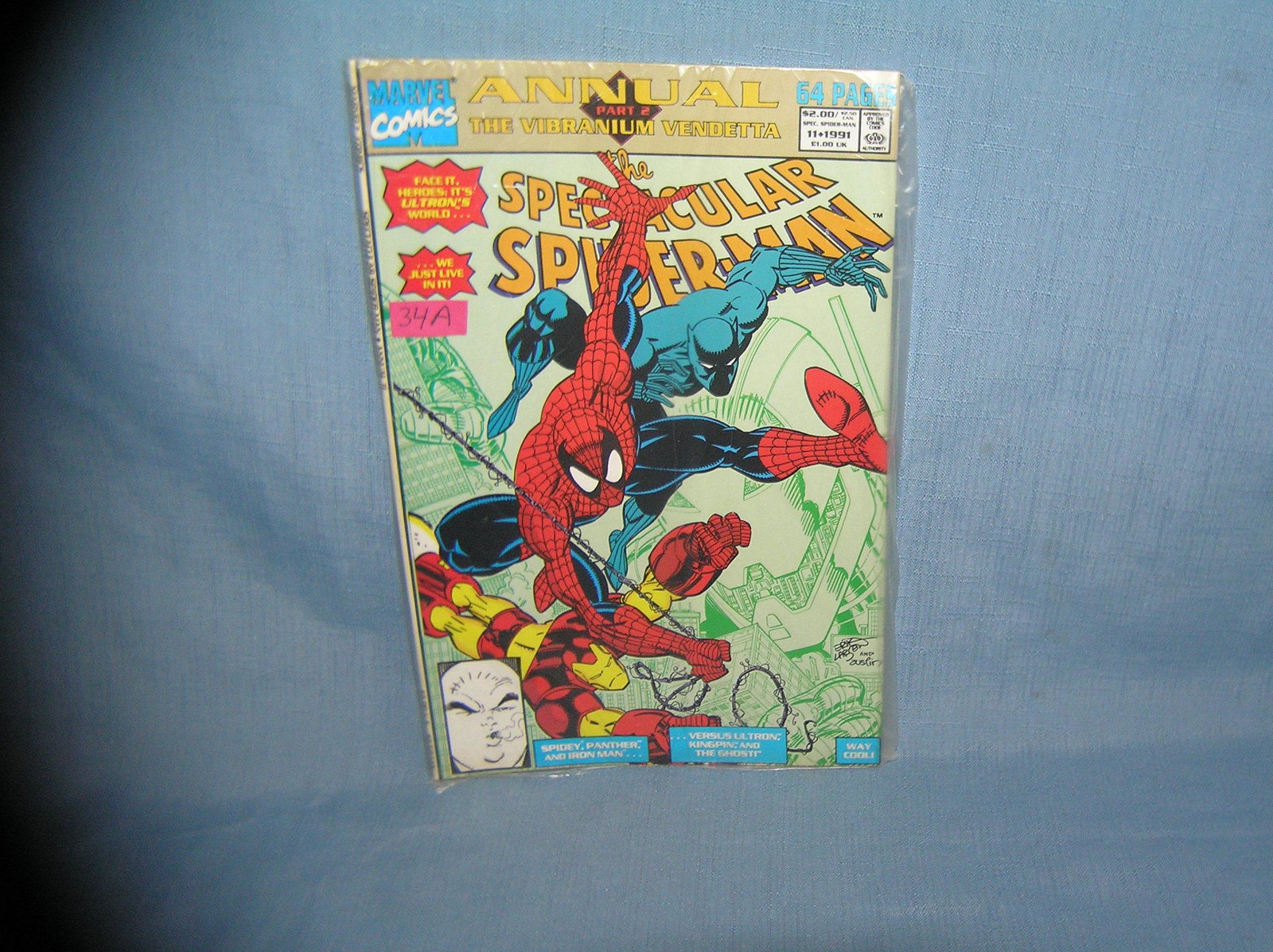 Vintage Spiderman oversized special issue comic book: Vintage Spiderman oversized special issue comic book mint old dealer store stock never distributed est. value $30.00-$35.00