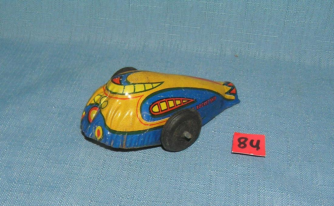Antique tin Oceanic rocket ship toy circa 1930's: Antique tin Oceanic rocket ship toy circa 1930's est. value $50.00-$60.00