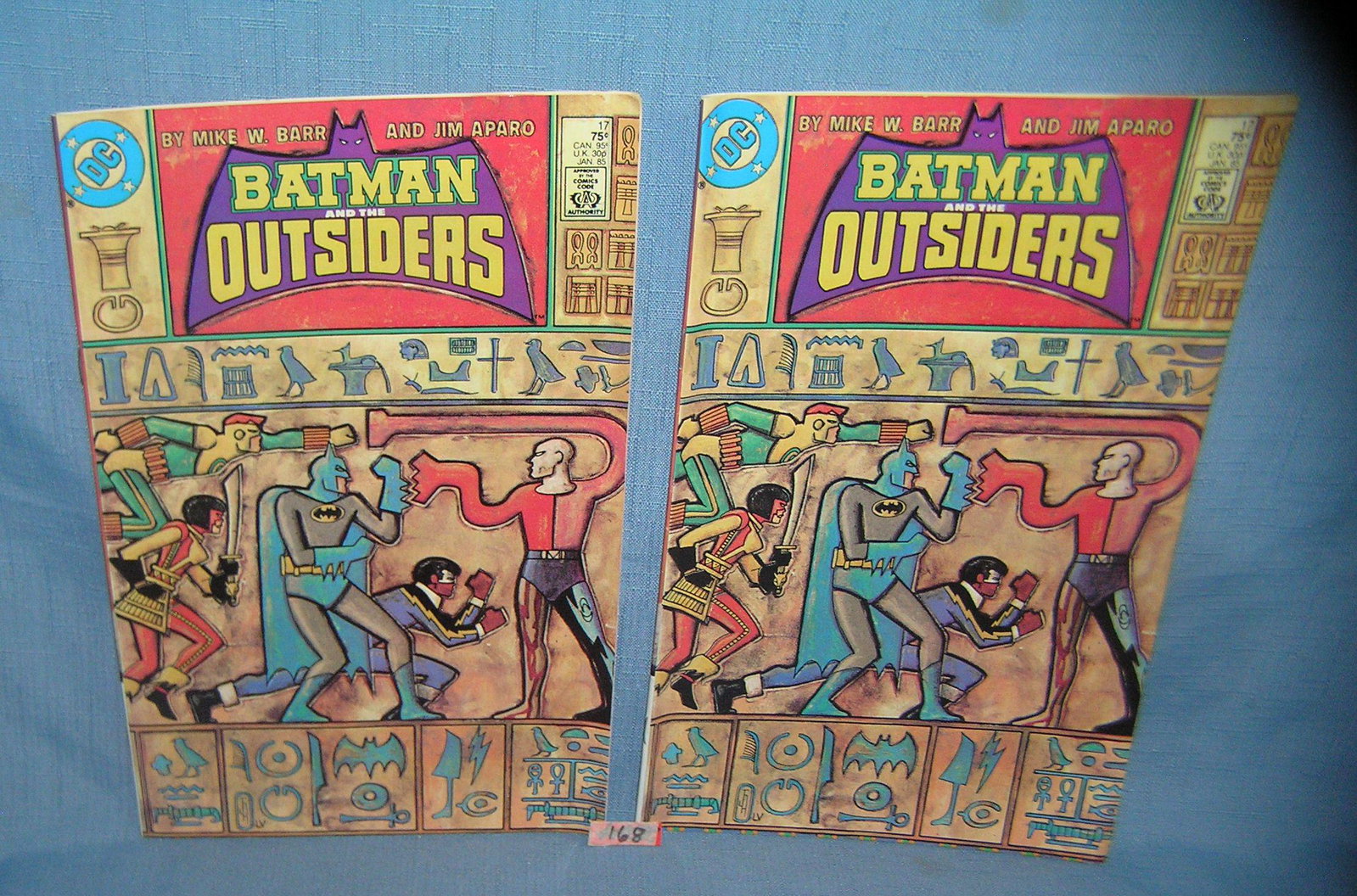 Pair of vintage Batman comic books: Pair of vintage Batman comic books, mint old dealer store stock, never opened est. value $25.00-$30.00
