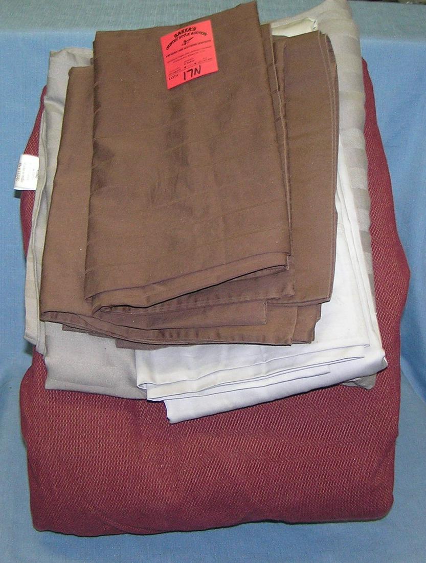 Box of quality linens: Box of quality linens est. value $40.00-$50.00