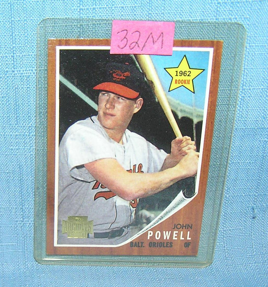 Boog Powell Topps archive retro style rookie card: Boog Powell Topps archive retro style rookie card est. value $25.00-$30.00