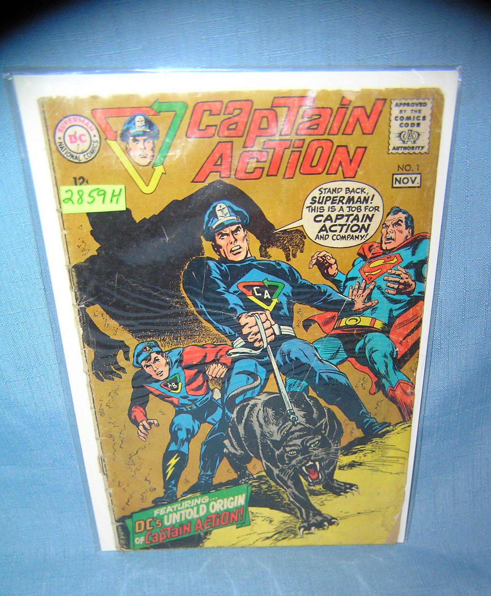Captain Action first edition comic book: Captain Action first edition comic book very good plus est. value $30.00-$50.00
