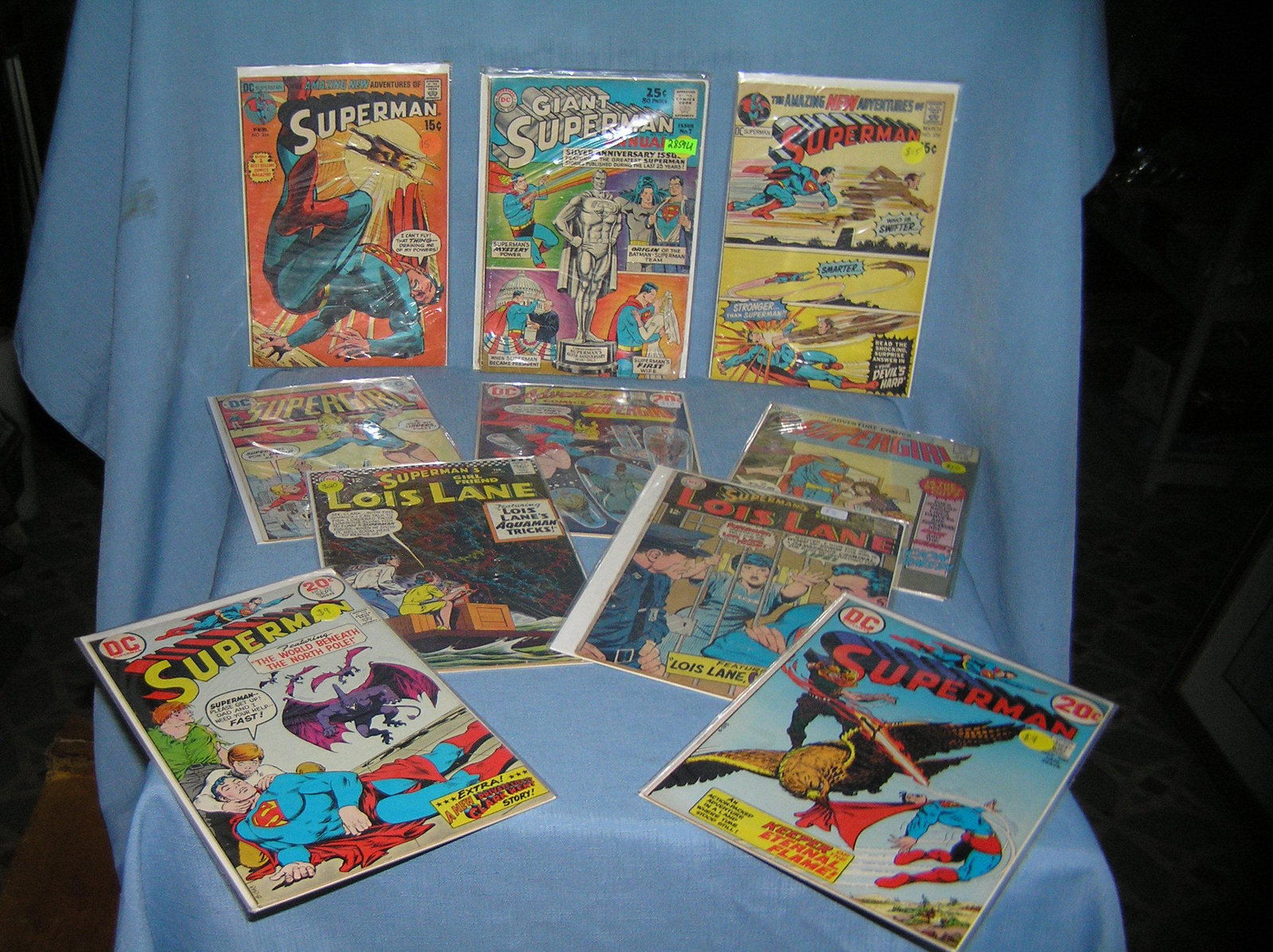 Vintage Superman and related comic books: Collection of vintage Superman and related comic books est. value $100.00-$125.00