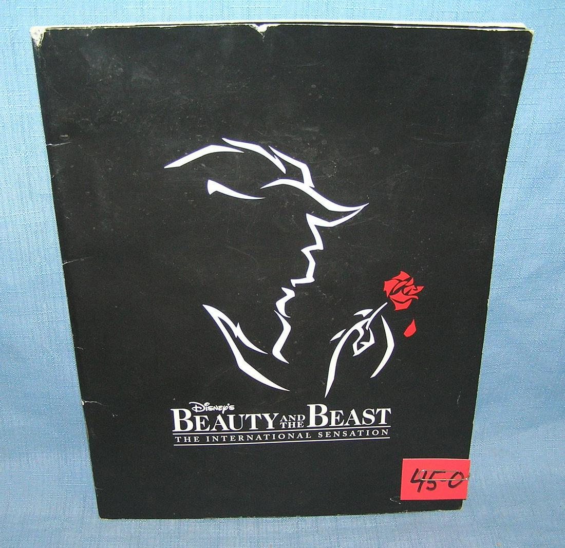 the Beauty and the Beast complete photo illustrated: the Beauty and the Beast complete photo illustrated program with an autographed photo of Andrea McArdle as Belle est. value $25.00-$35.00