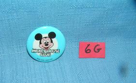Vintage Mickey Mouse Club pictural pin back button: Vintage Mickey Mouse Club pictural pin back button, Walt Disney Productions est. value $15.00-$20.00