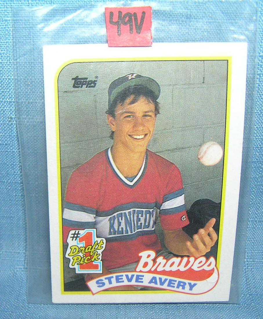 Steve Avery rookie Baseball card: Steve Avery rookie Baseball card