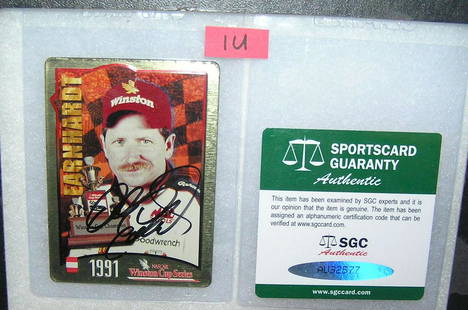 Dale Earnhardt tin Winston Cup: Dale Earnhardt tin Winston Cup series winner, please call our gallery for further information at 631-648-9371