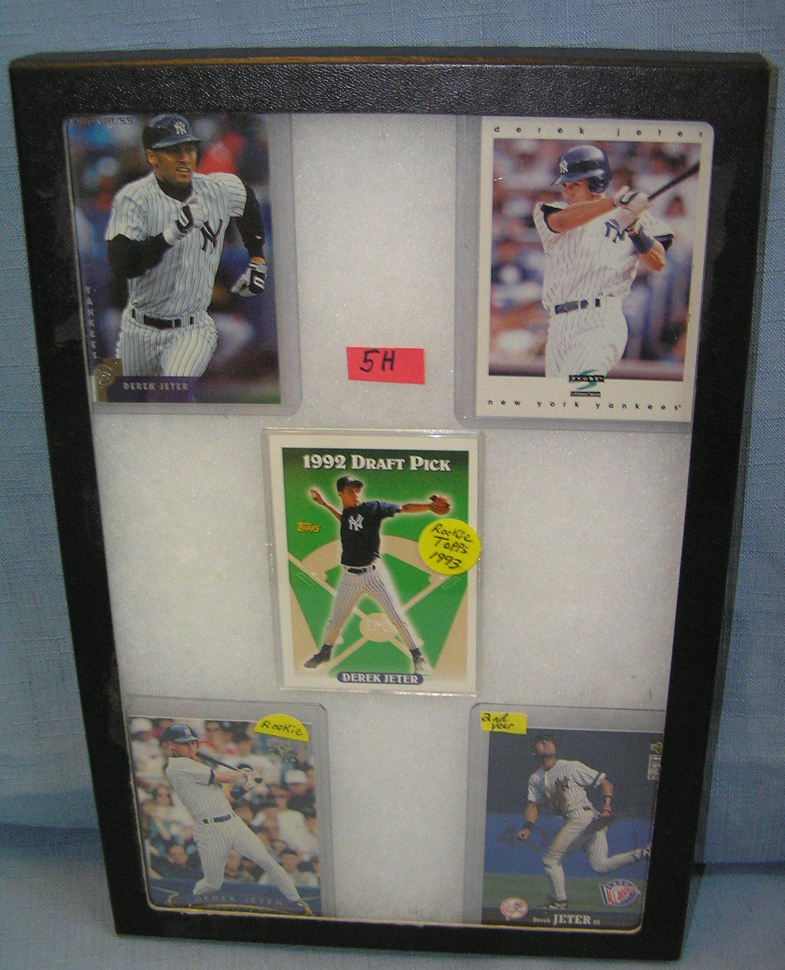 Vintage Derek Jeter all star baseball cards: Collection of vintage Derek Jeter all star baseball cards includes rookies est. value $125.00-$150.00