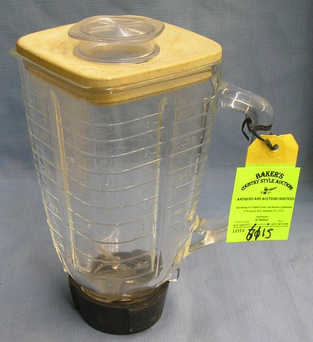 Vintage Oster glass blender container: Vintage Oster glass blender container circa 1950’s est. value $30.00-$35.00