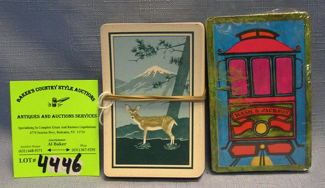 Two decks of vintage playing cards: Two decks of vintage playing cards est. value $25.00-$35.00