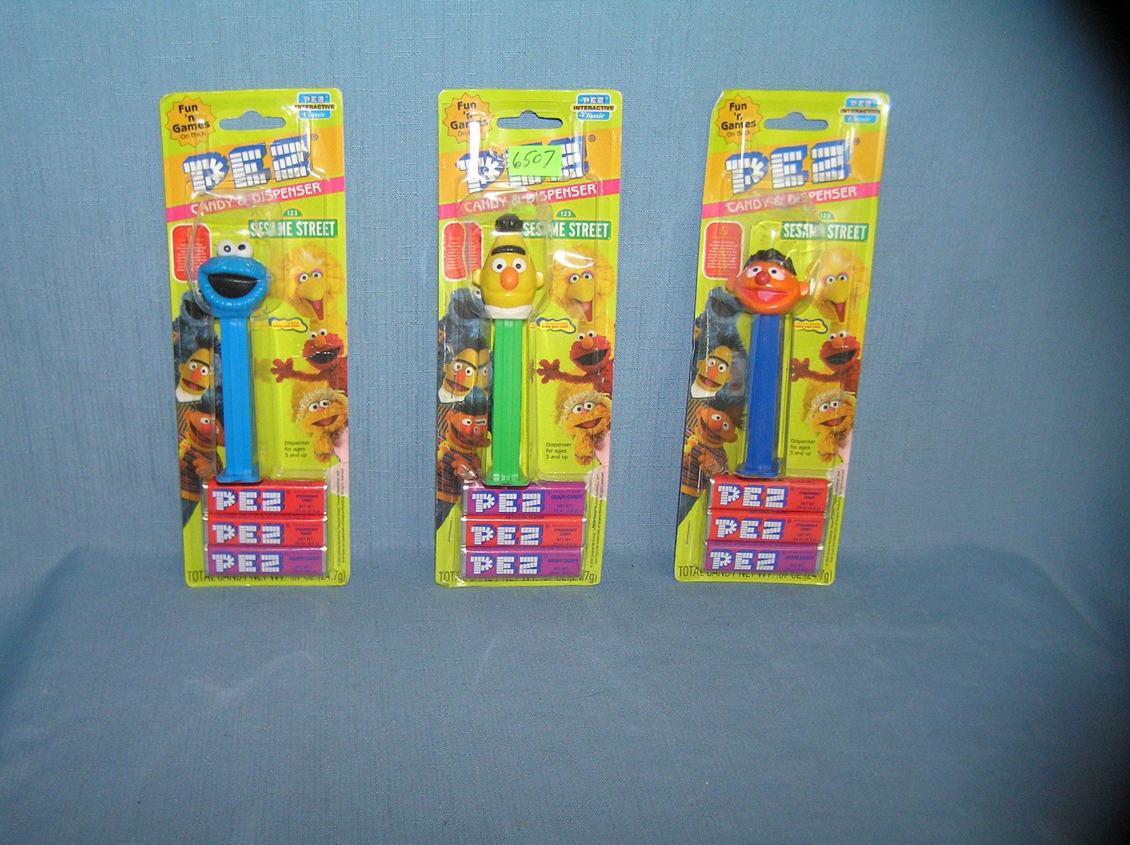 Group of vintage Sesame Street PEZ candy containers: Group of vintage Sesame Street PEZ candy containers est. value $35.00-$40.00