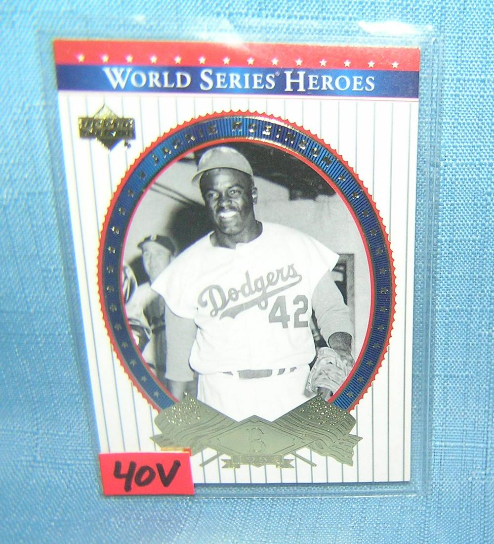 Jackie Robinson retro style baseball card: Jackie Robinson retro style baseball card est. value $25.00-$30.00