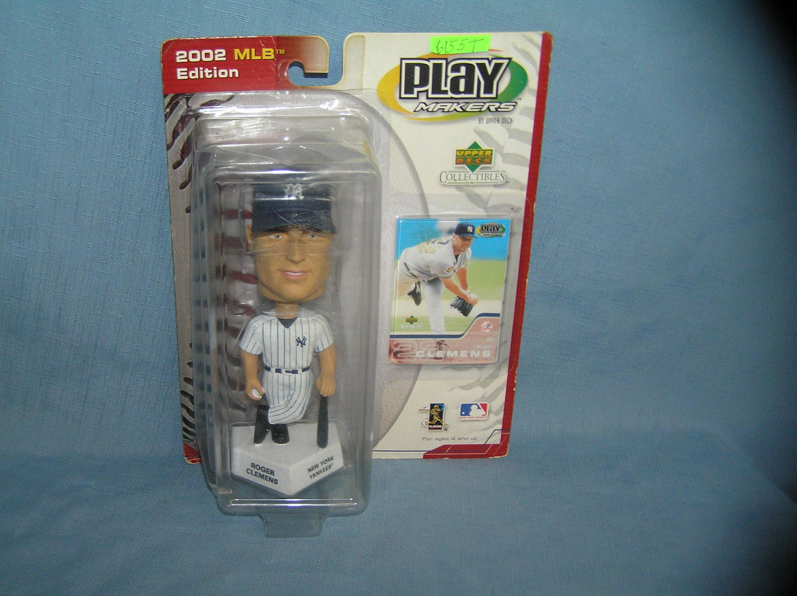 Roger Clemmons Bobble head figure mint on card: Roger Clemmons Bobble head figure mint on card est. value $25.00-$30.00