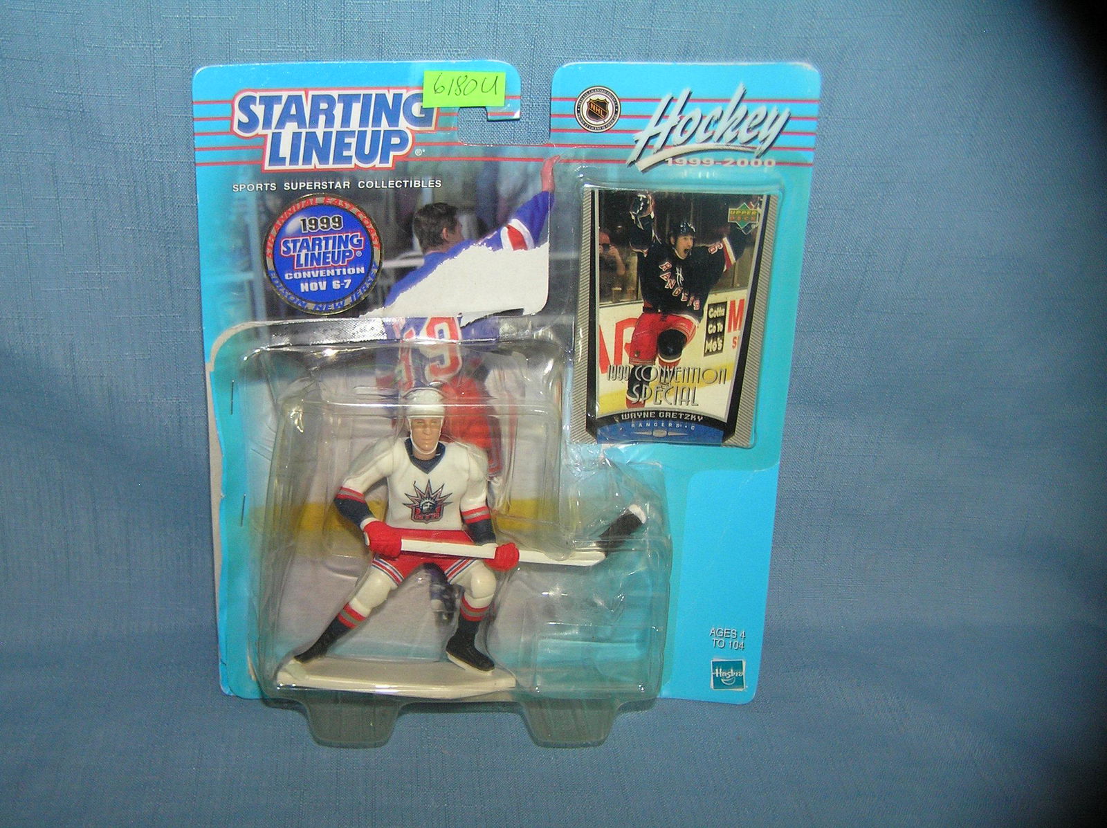 Wayne Gretzky hockey sports figure and sports card: Vintage Wayne Gretzky hockey sports figure and sports card mint on card est. value $25.00-$30.00