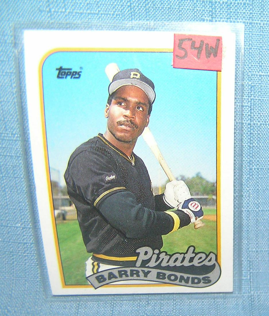Barry Bonds vintage all star baseball card: Barry Bonds vintage all star baseball card