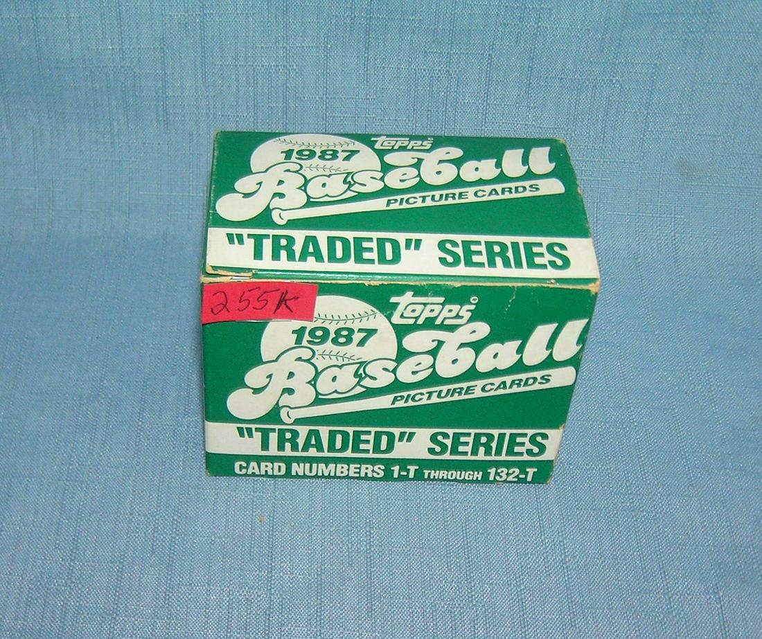 1987 Topps baseball card traded set: 1987 Topps baseball card traded set est. value $25.00-$30.00