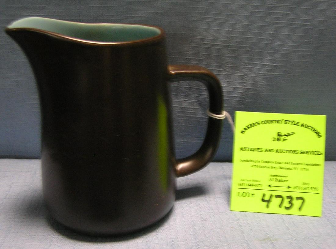 Vintage art pottery creamer signed Macasa: Vintage art pottery creamer signed Macasa $35.00-$40.00