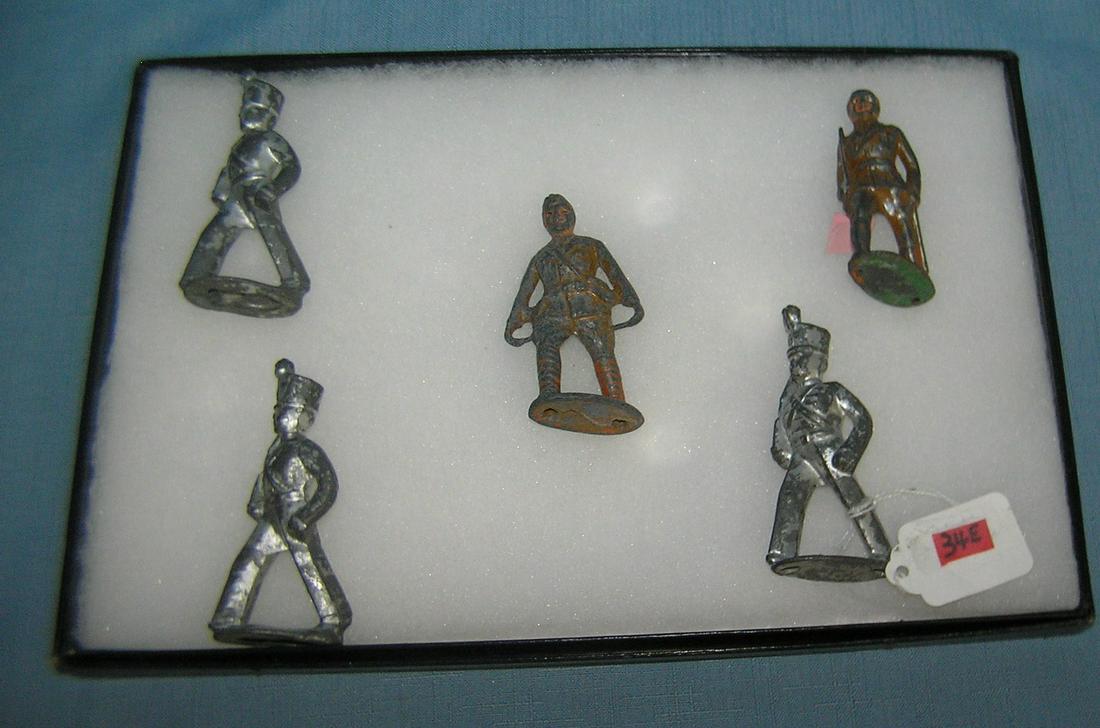 antique metal toy soldiers
