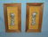 Pair of Italien pewter praying children wall plaque