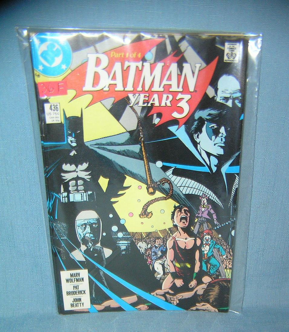 Vintage Batman comic book: Vintage Batman comic book mint old dealer store stock never distributed est. value $25.00-$30.00