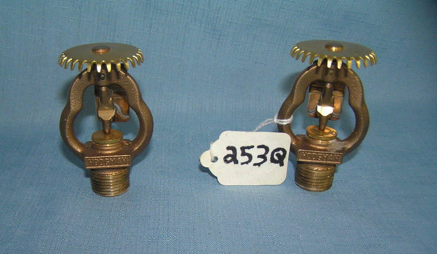 Vintage solid brass fire sprinkler heads dated 1962 Jul 12, 2020