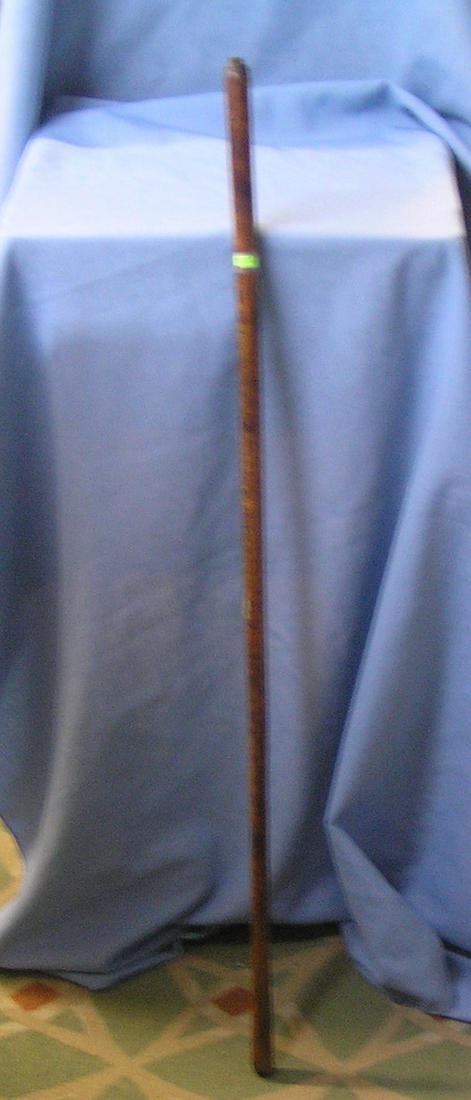 Antique fireman’s parade torch holder: Antique birchwood fireman’s parade torch holder and handle $150.00-$200.00