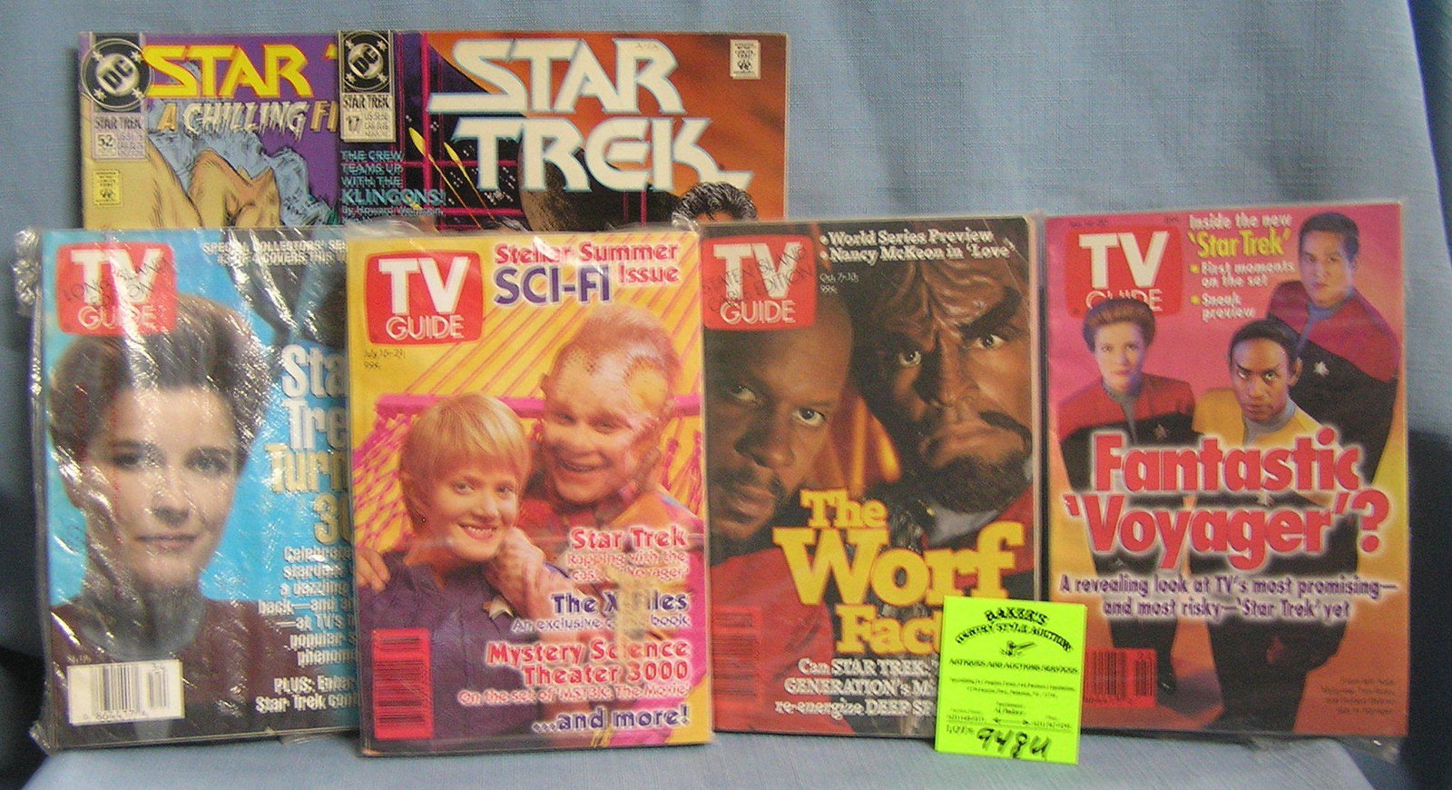 Vintage Star Trek TV guides and comics: Collection of vintage Star Trek TV guides and comics est. value $65.00-$75.00