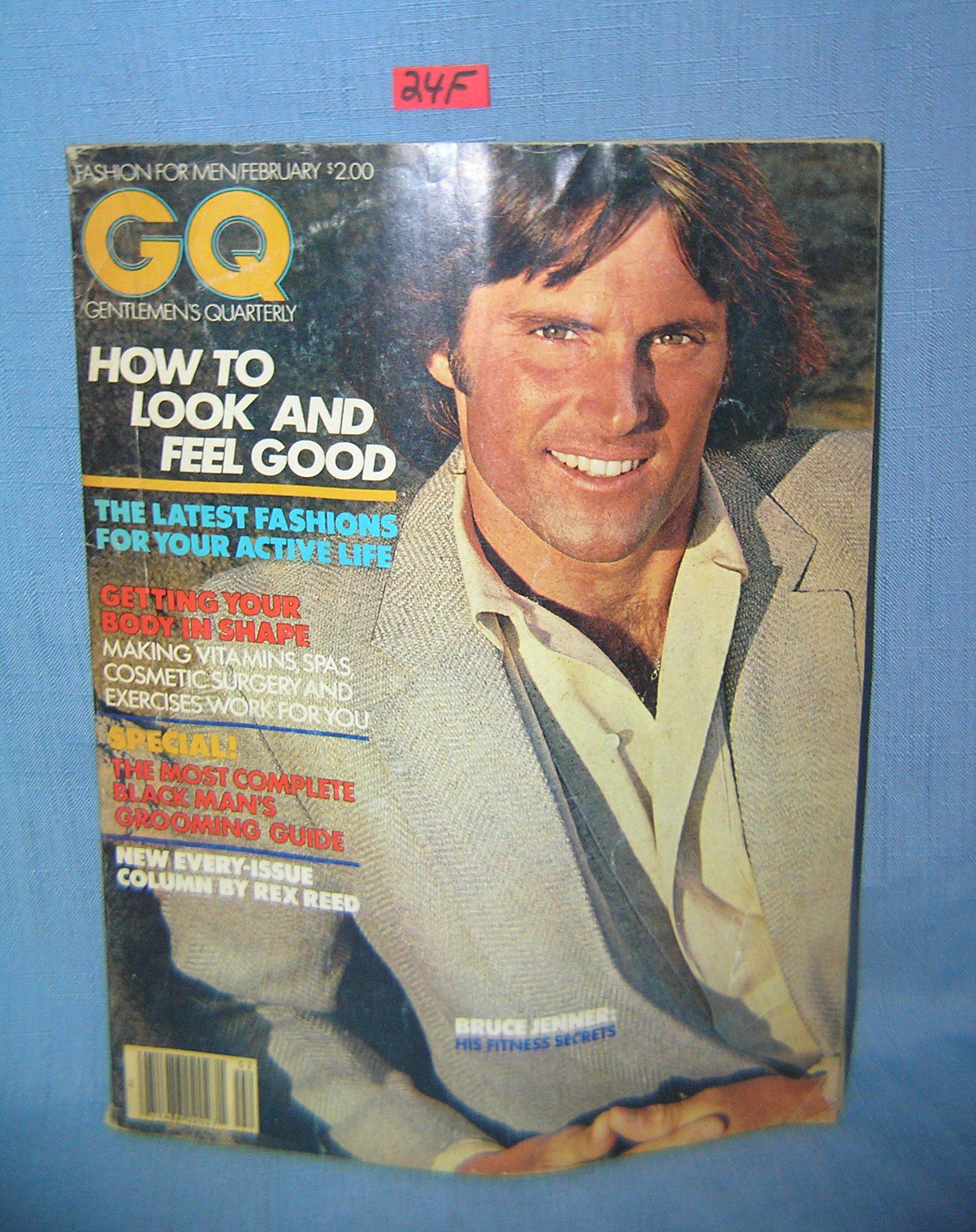 Bruce Jenner GQ magazine photo shoot and interview: Bruce Jenner GQ magazine photo shoot and interview with great early cover shot February 1979 est. value $40.00-$45.00