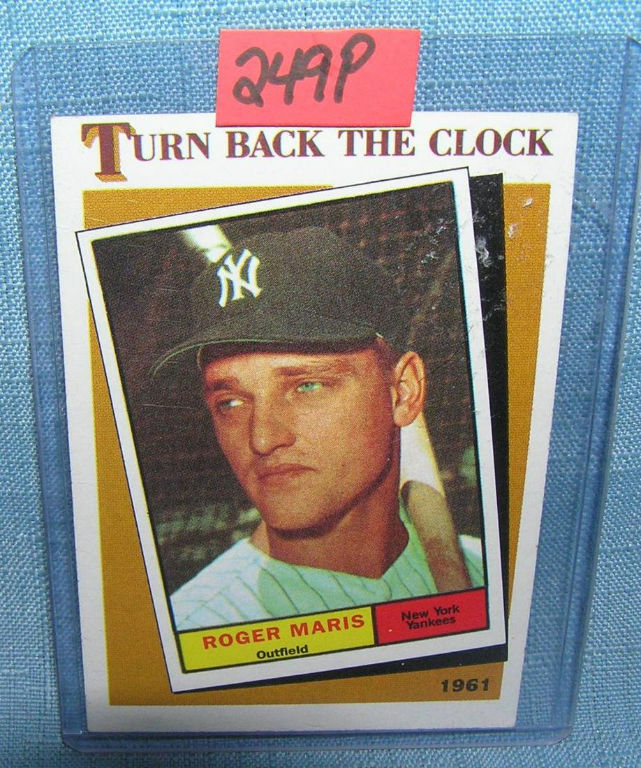 Roger Maris turn back the clock all star baseball card: Roger Maris turn back the clock all star baseball card