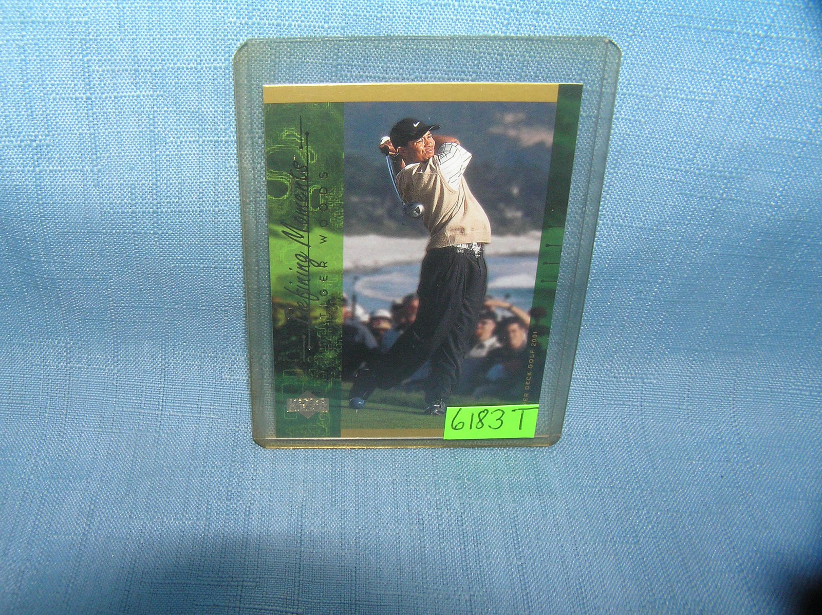 Vintage Tiger Woods golf card: Vintage Tiger Woods golf card est. value $25.00-$30.00