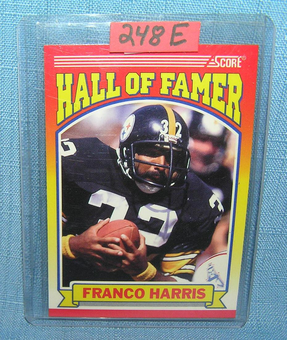 Franco Harris vintage Hall of Famer football card: Franco Harris vintage Hall of Famer football card