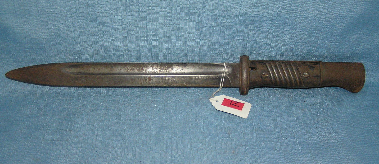 WWII bayonet signed EUF Horsler: WWII bayonet signed EUF Horsler est. value $200.00-$225.00