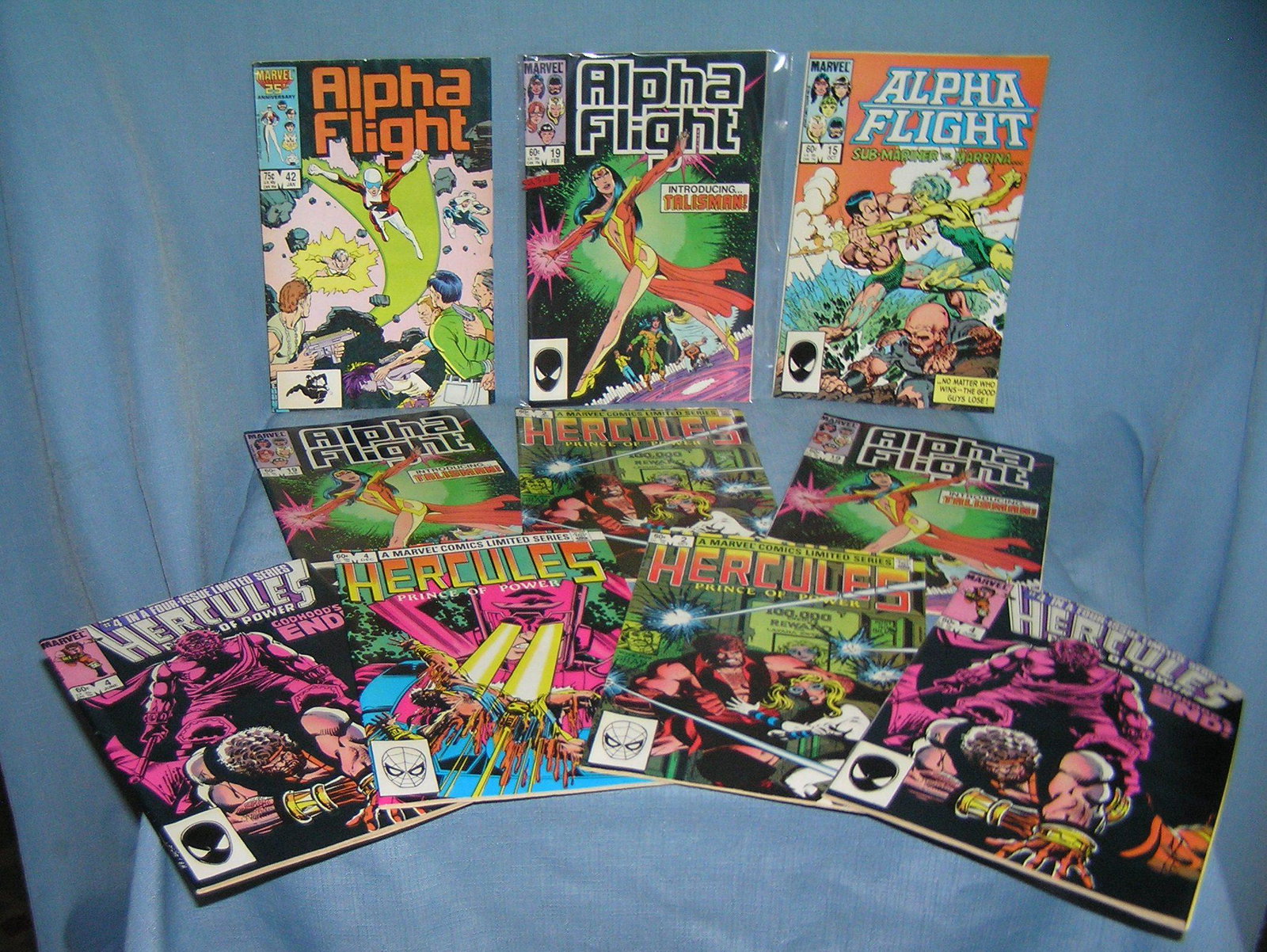 Collection of vintage Marvel Alpha Flight comic books: Collection of vintage Marvel Alpha Flight comic books mint old dealer store stock never distributed est. value $65.00-$75.00