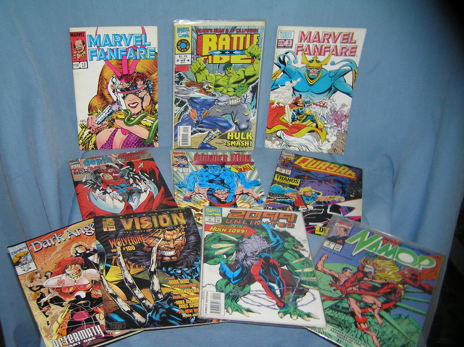 Collection of vintage Marvel comic books: Collection of vintage Marvel comic books mint old dealer store stock never distributed est. value $65.00-$75.00